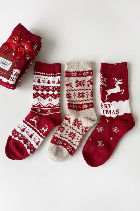 Шкарпетки новорічні 3 pcs 6309/2