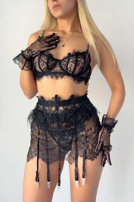 Комплект білизни з пір'ям 4533 В