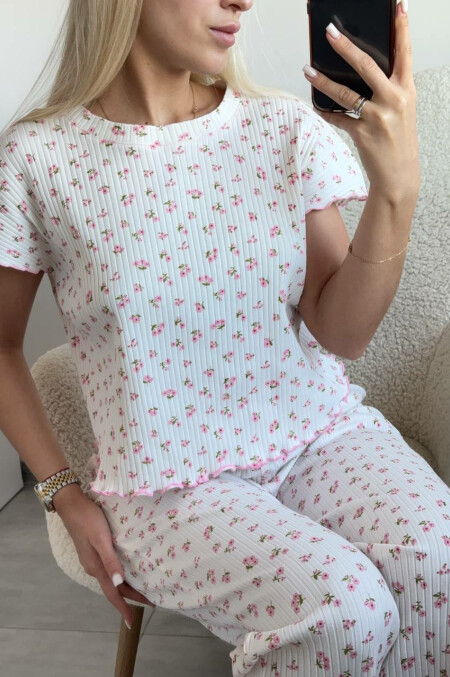 Піжама бавовняна зі штанами Lvl