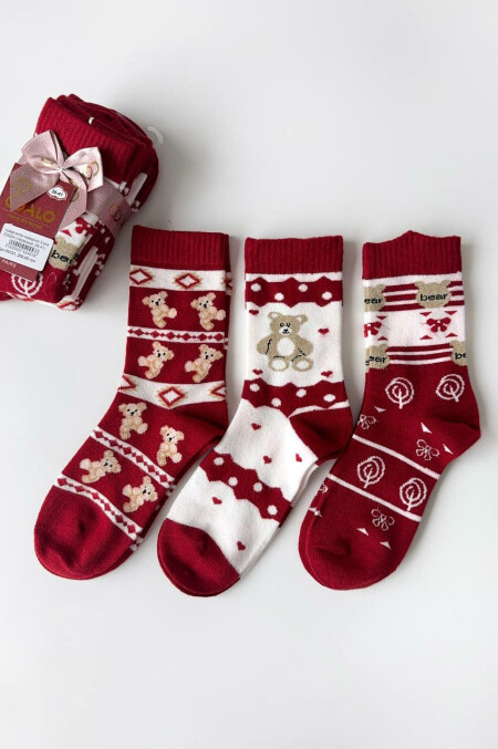 Шкарпетки новорічні 3 pcs 6360/4